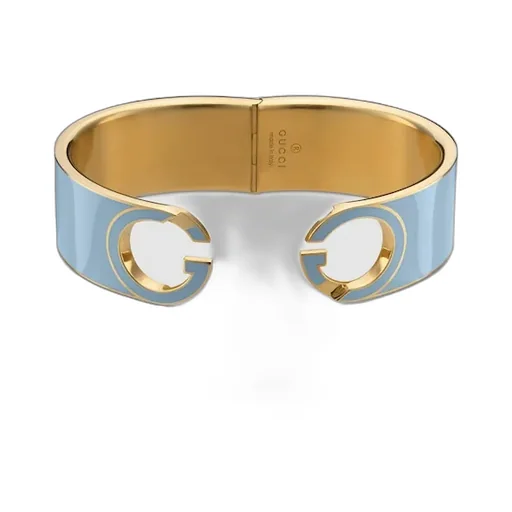 Gucci Interlocking Enamel Cuff Bracelet