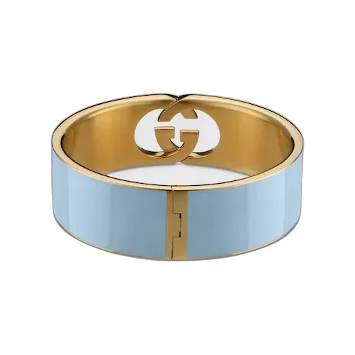 Gucci Interlocking Enamel Cuff Bracelet