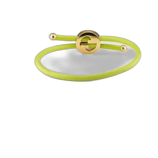 Bracelet With Enamel Round Interlocking G