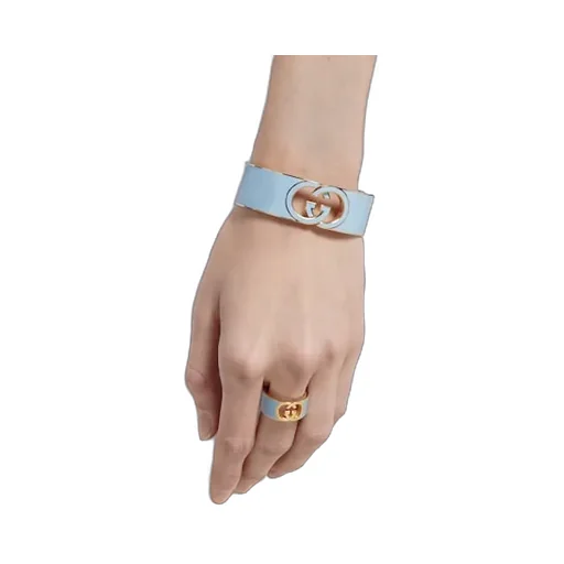Gucci Interlocking Enamel Cuff Bracelet