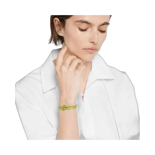 Bracelet With Enamel Round Interlocking G