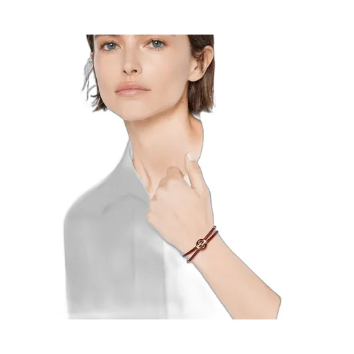 Bracelet With Enamel Round Interlocking G