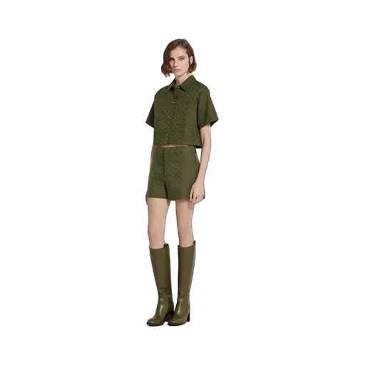 Gg Cotton Gabardine Shorts