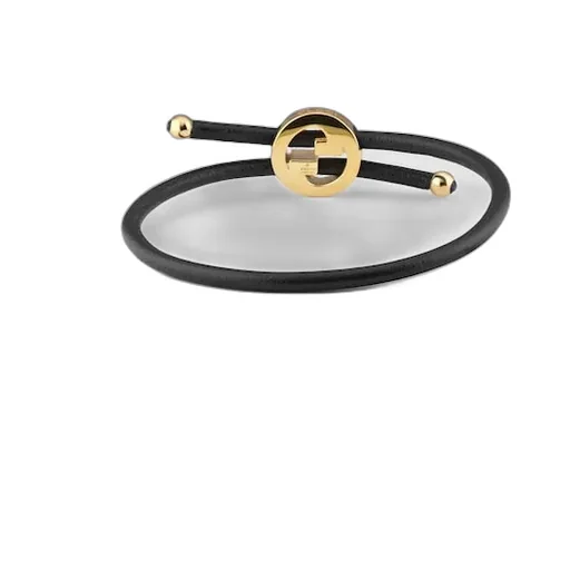 Bracelet With Enamel Round Interlocking G