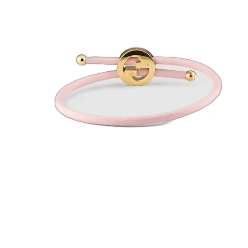 Bracelet With Enamel Round Interlocking G