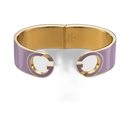 Gucci Interlocking Enamel Cuff Bracelet
