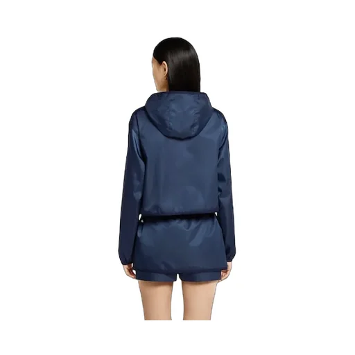 Gabardine Jacket With Metal Logo