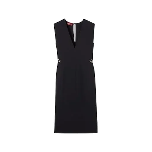 Satin Dress With Horsebit