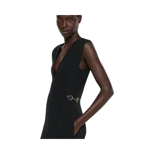 Satin Dress With Horsebit