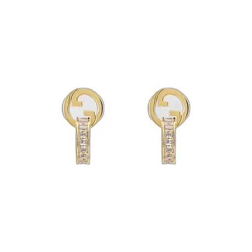 Gucci Blondie Intertwined Crystal Earrings