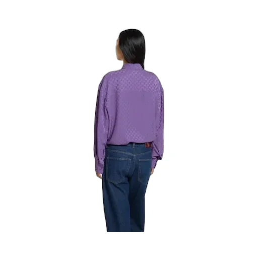 Gg Silk Jacquard Oversize Shirt