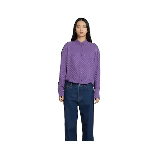 Gg Silk Jacquard Oversize Shirt
