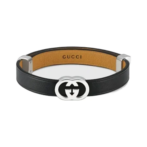 Gucci Interlocking Leather Bracelet