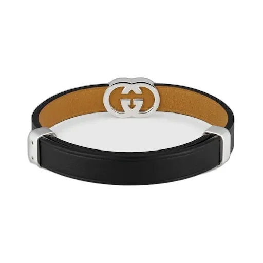 Gucci Interlocking Leather Bracelet