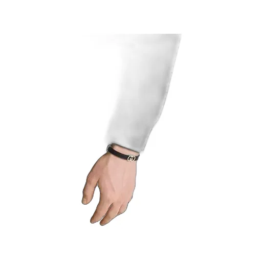 Gucci Interlocking Leather Bracelet