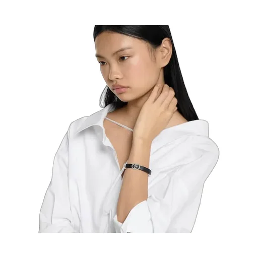 Gucci Interlocking Leather Bracelet