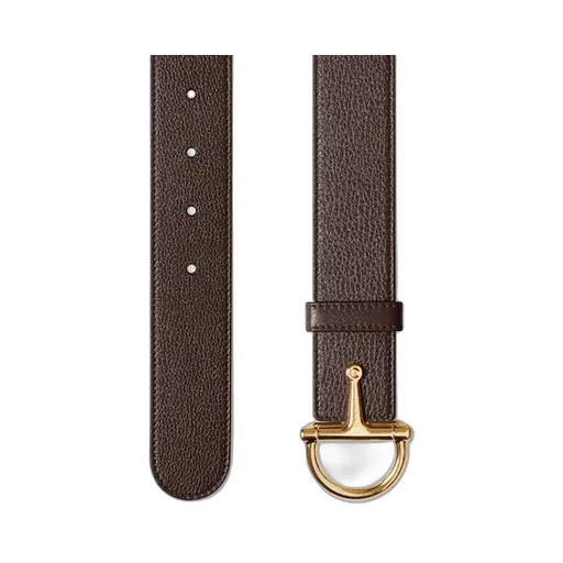 Belt With Half-Horsebit Buckle