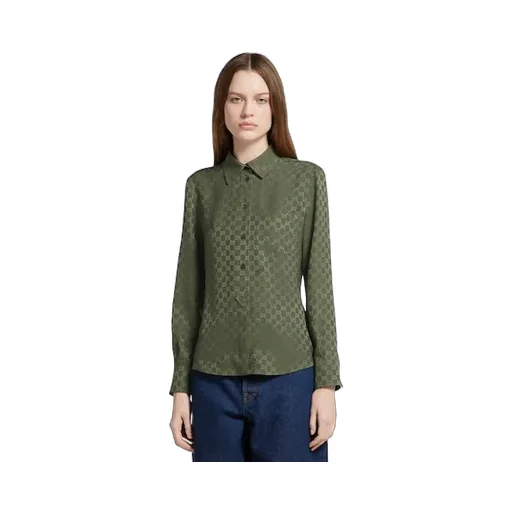Gg Silk Jacquard Shirt