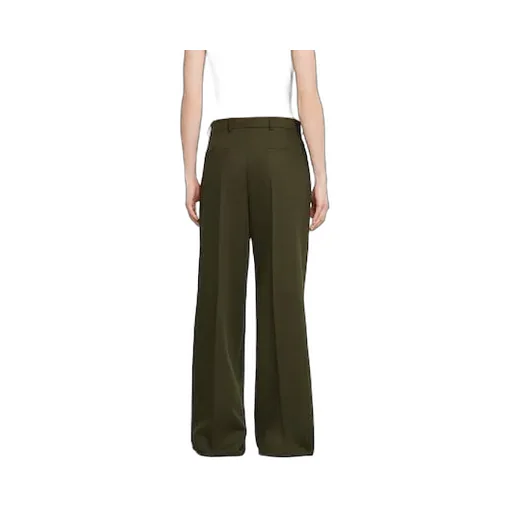 Wool Mohair Pants With Logo