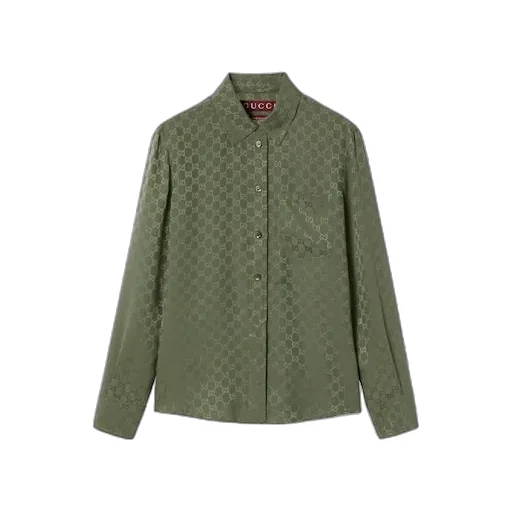 Gg Silk Jacquard Shirt