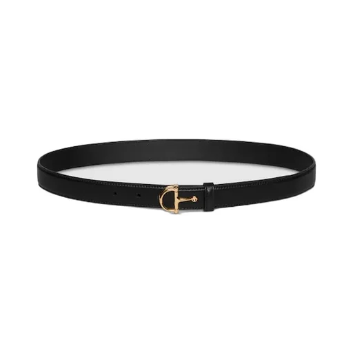 Thin Belt With Half-Horsebit Buckle