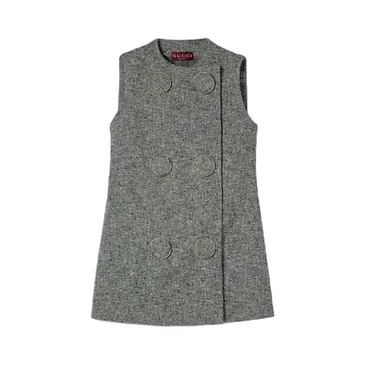 Seeded Wool Dress