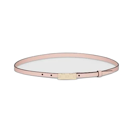 Thin Belt With Plaque Buckle