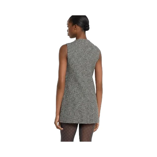 Seeded Wool Dress