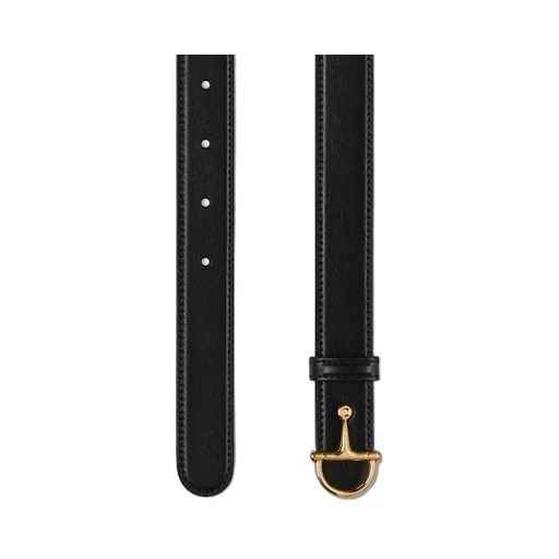 Thin Belt With Half-Horsebit Buckle