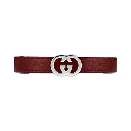 Gucci Interlocking Leather Bracelet