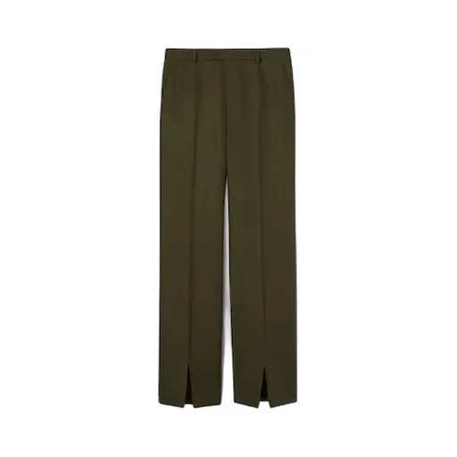 Wool Mohair Pants With Logo