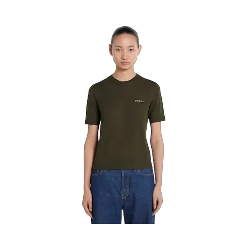 Cashmere And Silk Top With Intarsia