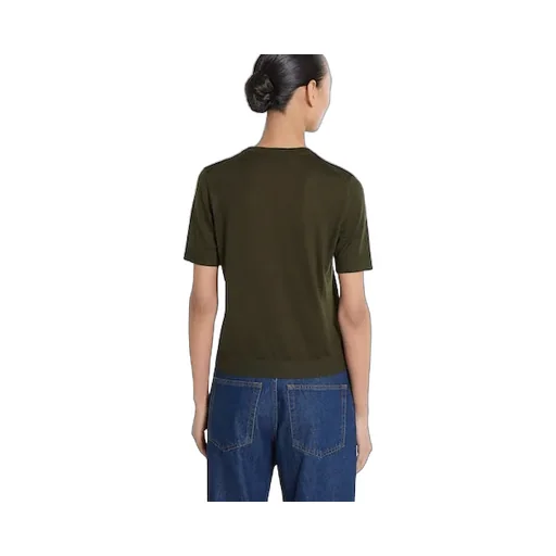 Cashmere And Silk Top With Intarsia