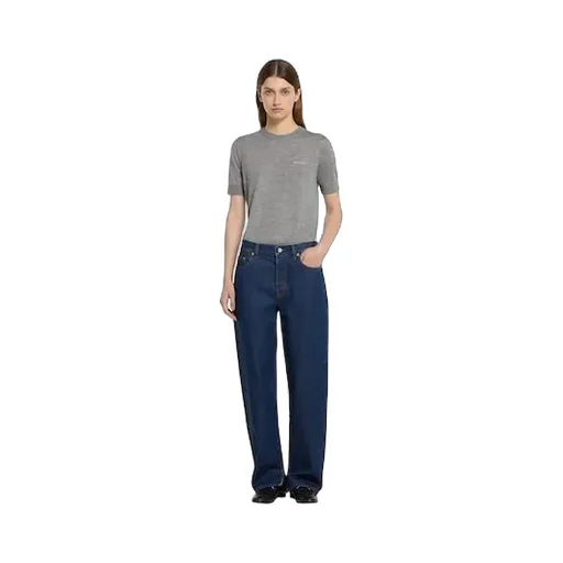 Cashmere Silk Top With Intarsia