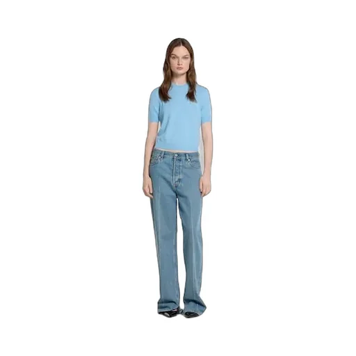 Cashmere Top With Intarsia