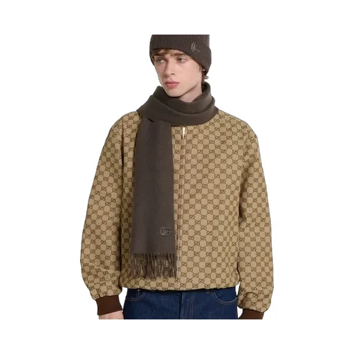 Cashmere Scarf With Patch