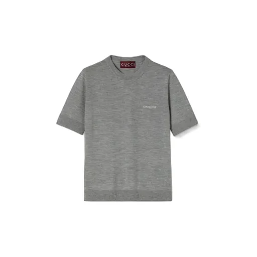 Cashmere Silk Top With Intarsia