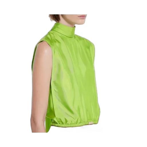 Self-Tie Neck Bow Viscose Twill Top