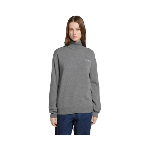 Cashmere Turtleneck With Intarsia