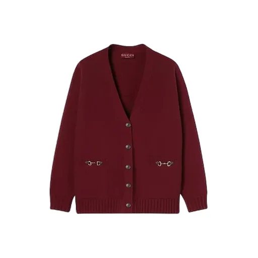 Cashmere Wool Cardigan With Horsebit