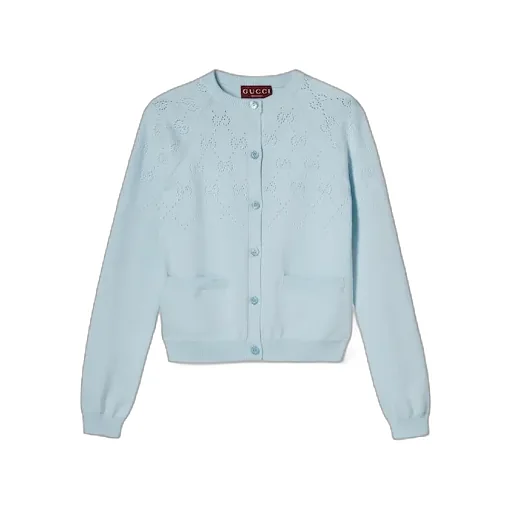 Gg Cotton Cardigan