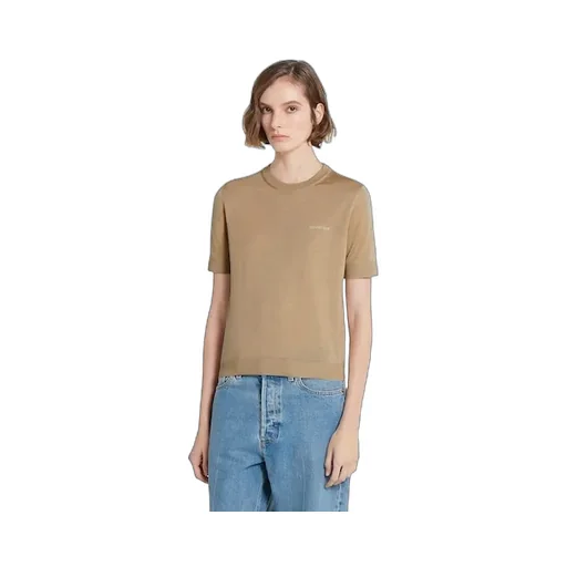 Cashmere And Silk Top With Intarsia