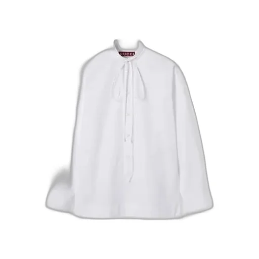 Cotton Poplin Shirt With Embroidery
