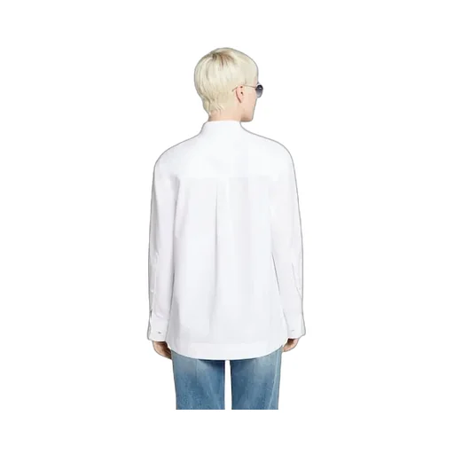 Cotton Poplin Shirt With Embroidery