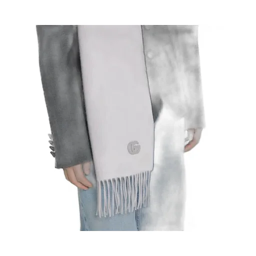 Cashmere Scarf With Patch