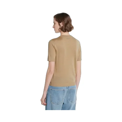Cashmere And Silk Top With Intarsia