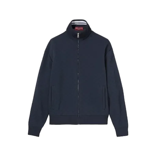 Gg Technical Jersey Zip Jacket