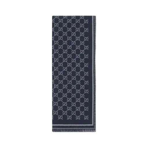 Gg Wool Jacquard Scarf