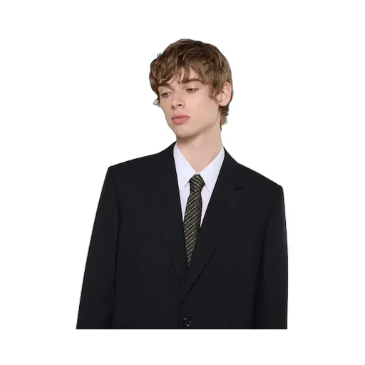 Horsebit Silk Jacquard Tie