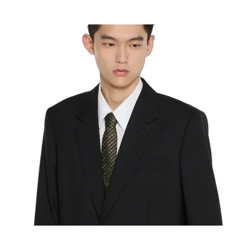 Horsebit Silk Jacquard Tie